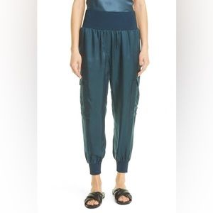 NWT Cinq a sept Giles Pant in Peacock Blue.